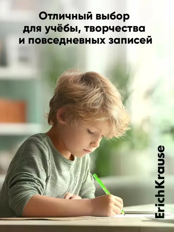 Карандаш мех ErichKrause GripLine., уз 2мм, пластик., треугол., с точилкой