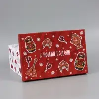 Коробка подарочная, набор 10 в 1 &laquo;Русский стиль&raquo;, 32.5&times;20&times;12.5 - 12&times;7&times;4 см