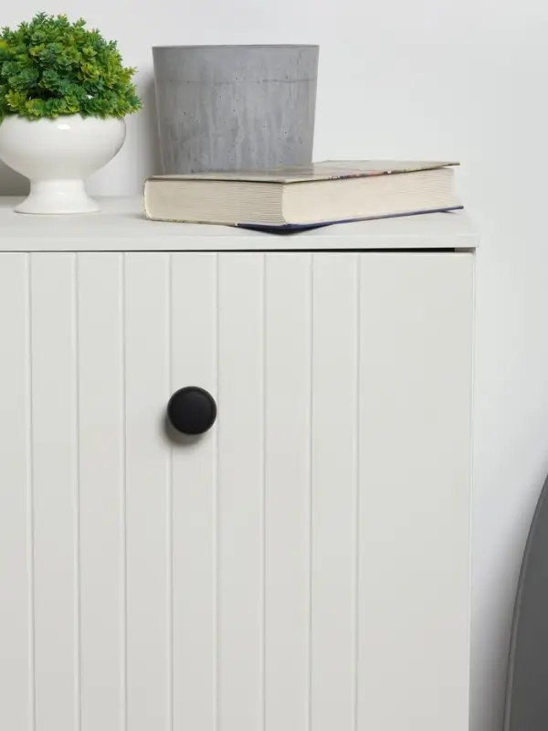 Ручка-кнопка CAPPIO, d=38 мм, вес 60 г, цвет чёрный, 8 шт.