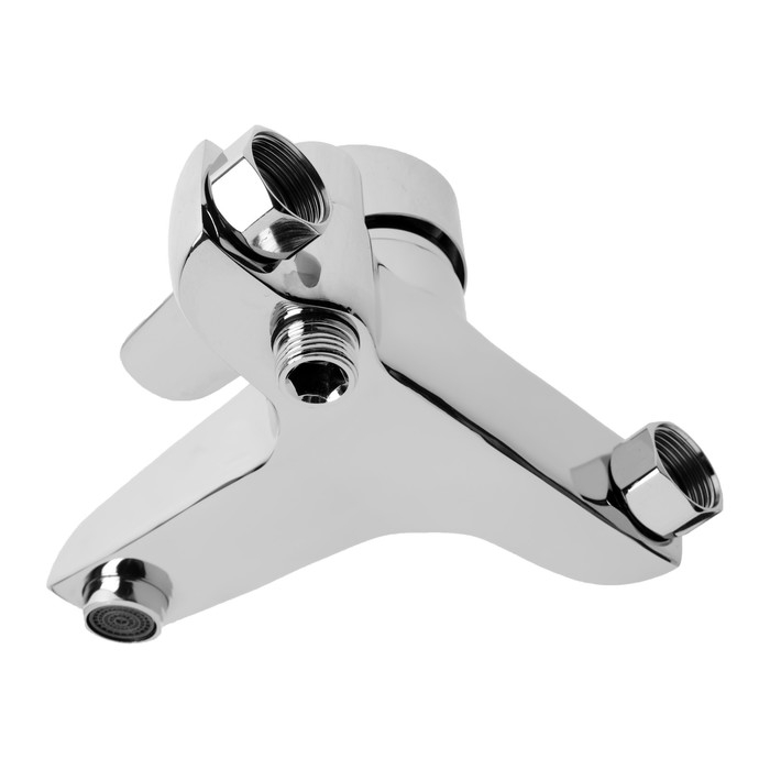 Смеситель для ванны ZEIN Z3854, однорычажный, душевой набор, лейка 5 режимов, хром Смеситель для ванны ZEIN Z3854, однорычажный, душевой набор, лейка 5 режимов, хром