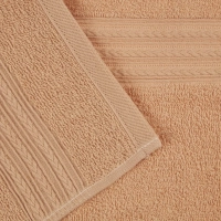 Набор полотенец махровых Luscan/бордюр 400г/м2, 40х70 беж, 10шт/уп