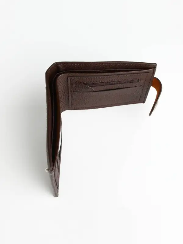 Портмоне мужское &laquo;Наджи&raquo;, на магните, отдел для карт, монет, коричневое