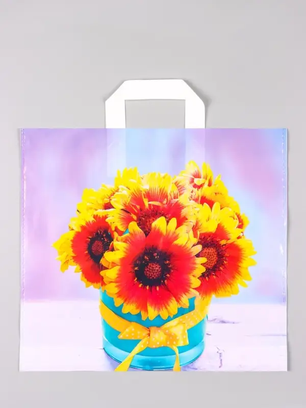 Пакет &laquo;Марлен&raquo;, полиэтиленовый с петлевой ручкой, 38&times;34 + 3 см, 70 мкм