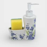 Дозатор для моющего средства с подставкой для губки Доляна &laquo;Лоза&raquo;, 250 мл