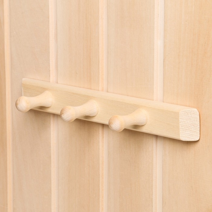 Вешалка горизонтальная 3 крючка, липа Вешалка горизонтальная 3 крючка, липа "Добропаровъ"