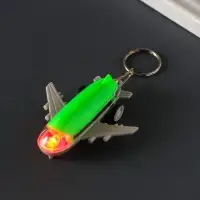 Брелок световой на кольце "Самолёт" мигает МИКС иннерционный 7х6х1,8 см