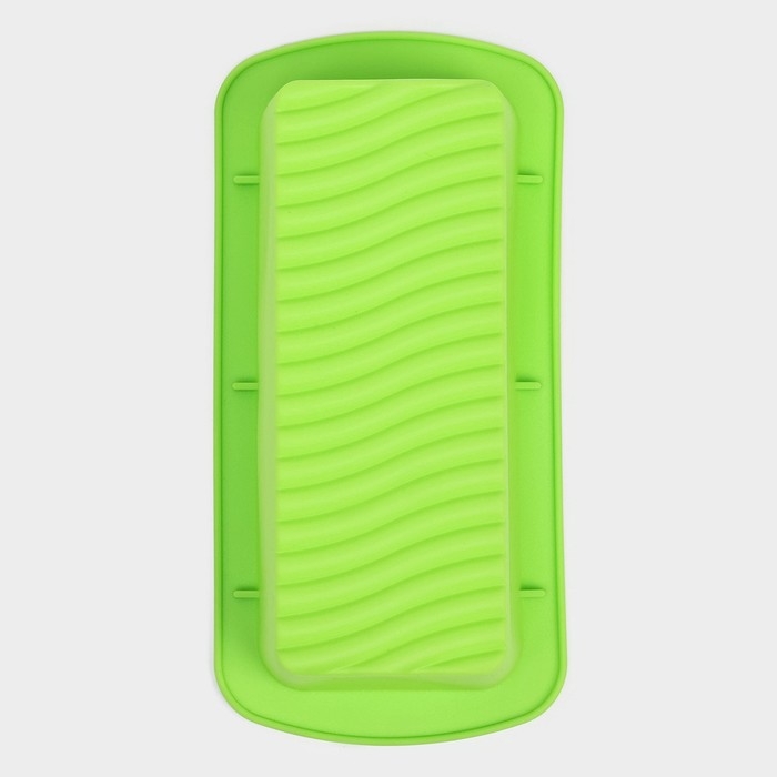 Форма для выпечки Доляна «Хлеб. Полосы», 27,5×13,5×7 см, цвет зеленый Форма для выпечки Доляна «Хлеб. Полосы», 27,5×13,5×7 см, цвет зеленый