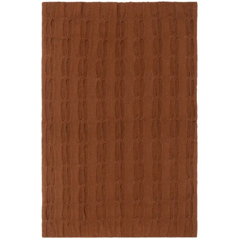 Плед Snefald, коричневый (темное золото)