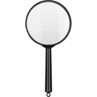 Лупа Attache, увеличение х6, диаметр 60мм, цв.черный, карт/кор.