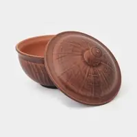 Кокотницы, набор 2 шт., 700 мл, 14&times;15 см, красная глина