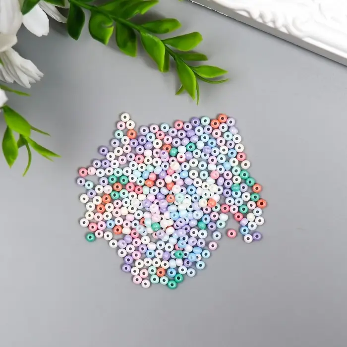 Бисер стекло 8/0  Бисер стекло 8/0 "Перламутр. Меланж" 10 гр