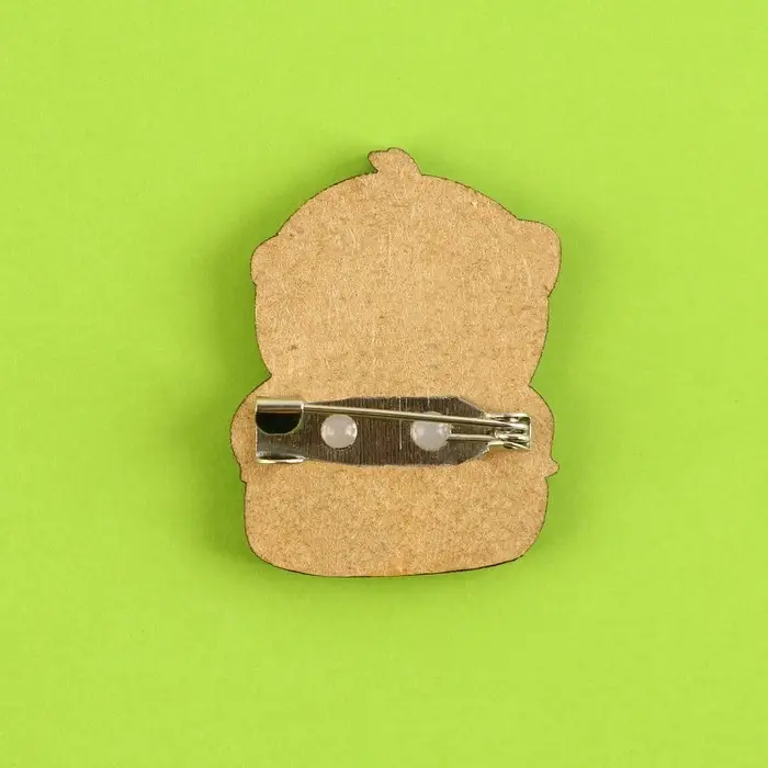 Значок деревянный &laquo;Мутки куртки&raquo;, серия мемы , 2,5 х 3,2 см