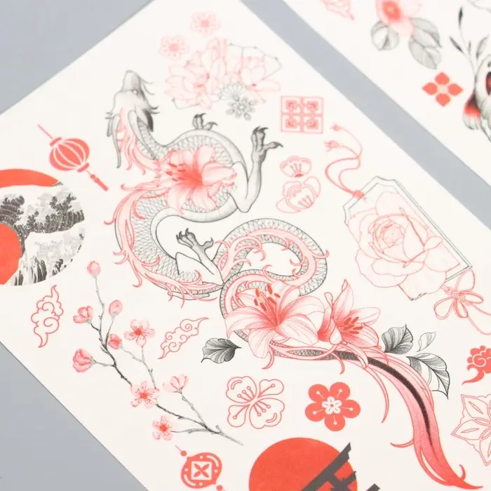 Переводные татуировки «Япония», тату — 2 листа