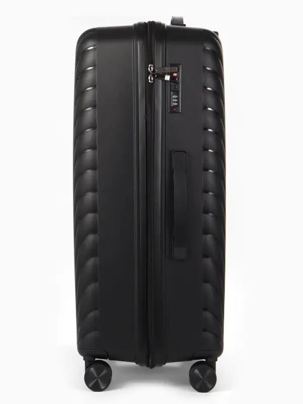 Чемодан на колёсах, 28", кодовый замок, 47&times;28&times;75 см, чёрный