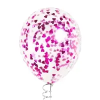 Конфетти «Сердце» фуксия, металлик, 1.5 см, 50 г