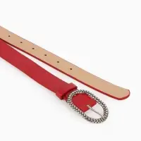 Ремень жен 05-01-02-01, Июнь2511, 2,9*0,3*110 см, винт, пряж металл, 1 прокол, красный Ремень жен 05-01-02-01, Июнь2511, 2,9*0,3*110 см, винт, пряж металл, 1 прокол, красный