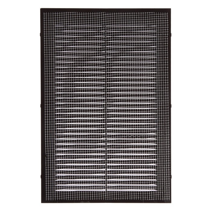 Решетка вентиляционная ZEIN Люкс Л200КР, 200 x 300мм, с сеткой, неразъемная, коричневая Решетка вентиляционная ZEIN Люкс Л200КР, 200 x 300мм, с сеткой, неразъемная, коричневая