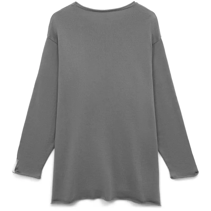 Лонгслив унисекс Siluetti Fuori, серый, размер S/M Лонгслив унисекс Siluetti Fuori, серый, размер S/M