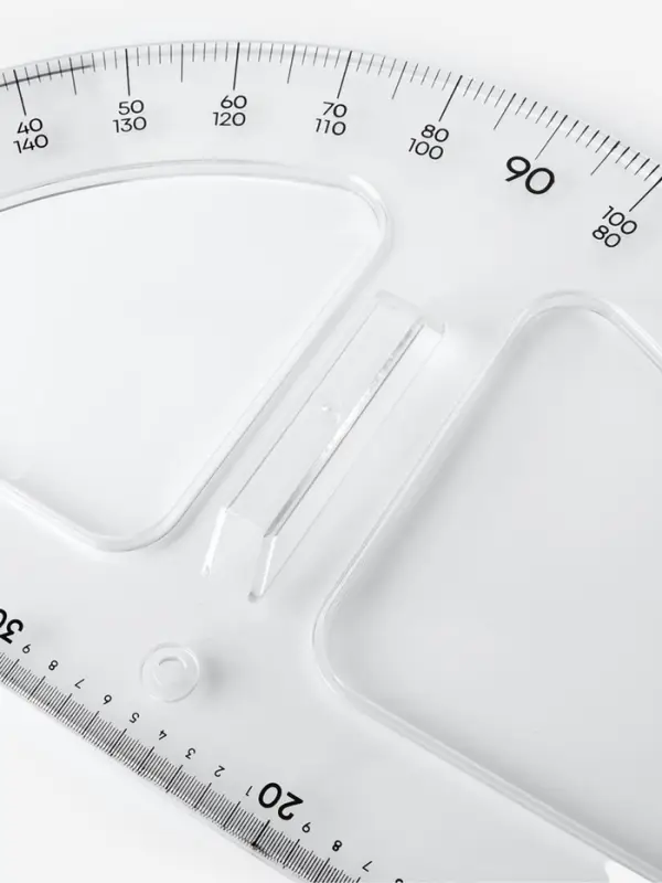 Транспортир портновский 180&deg;, пластик