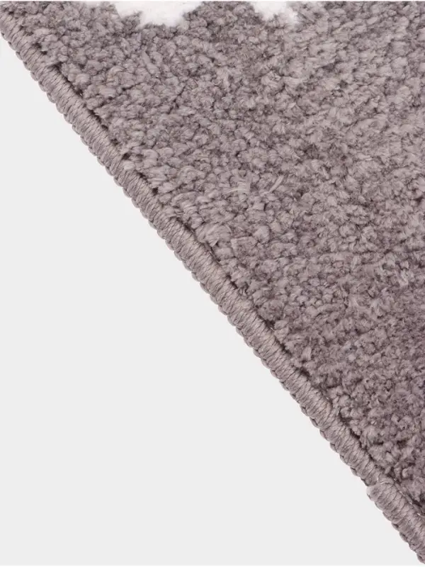 Коврик Доляна Daisies, 40&times;60 см, микрофибра, серый