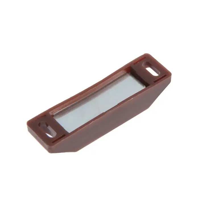 Магнит мебельный ТУНДРА M002BR, 60×13 мм, средний, коричневый, 1 шт.