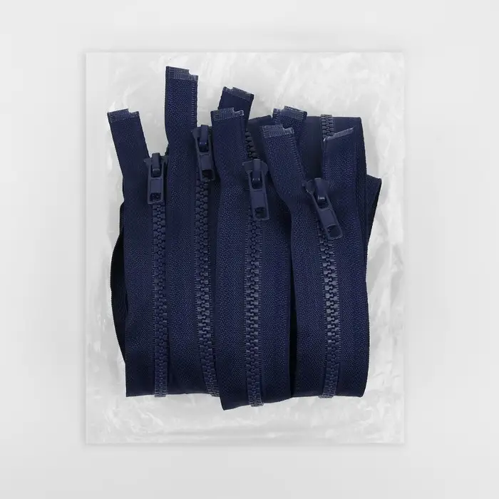 Молния «Трактор», №5, разъёмная, замок автомат, 90 см, тёмно-синяя