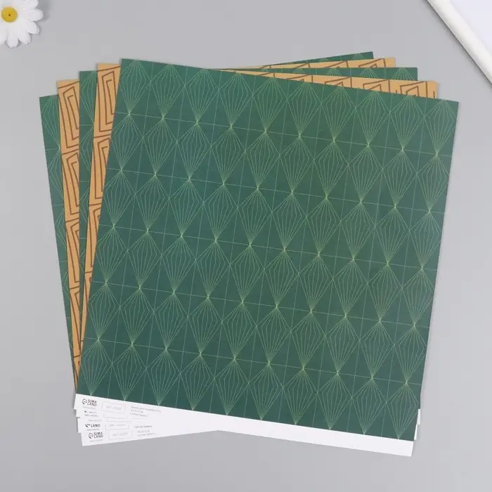 Бумага для скрапбукинга двусторонняя "Греция" плотность 180 гр 30,5х32 см