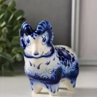 Сувенир "Баран", 9,8см, гжель