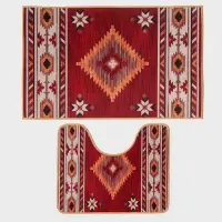 Набор ковриков для ванной и туалета Доляна &laquo;Мира&raquo;, 2 шт., 50&times;80 см, 50&times;40 см