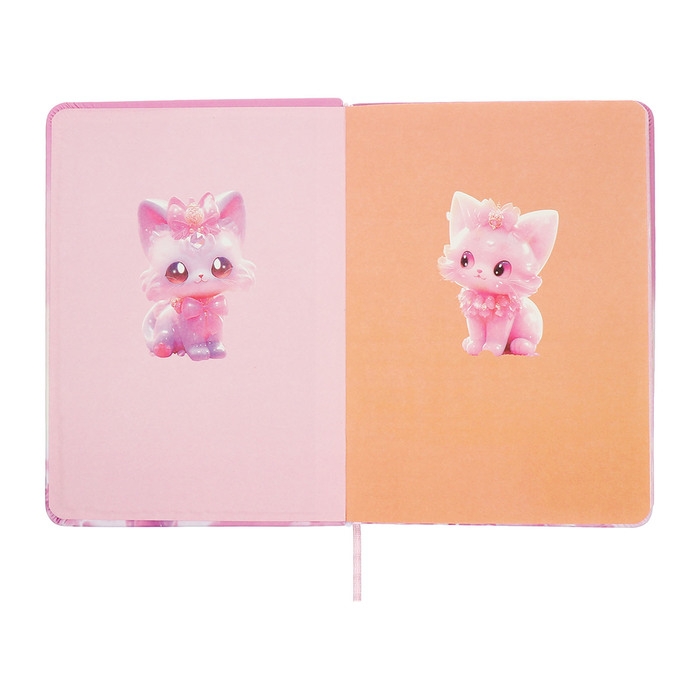Записная книжка подарочная 96л,линия, цветной срез,обложка ПВХ 3D Кошка (17,7х12,4см) Записная книжка подарочная 96л,линия, цветной срез,обложка ПВХ 3D Кошка (17,7х12,4см)