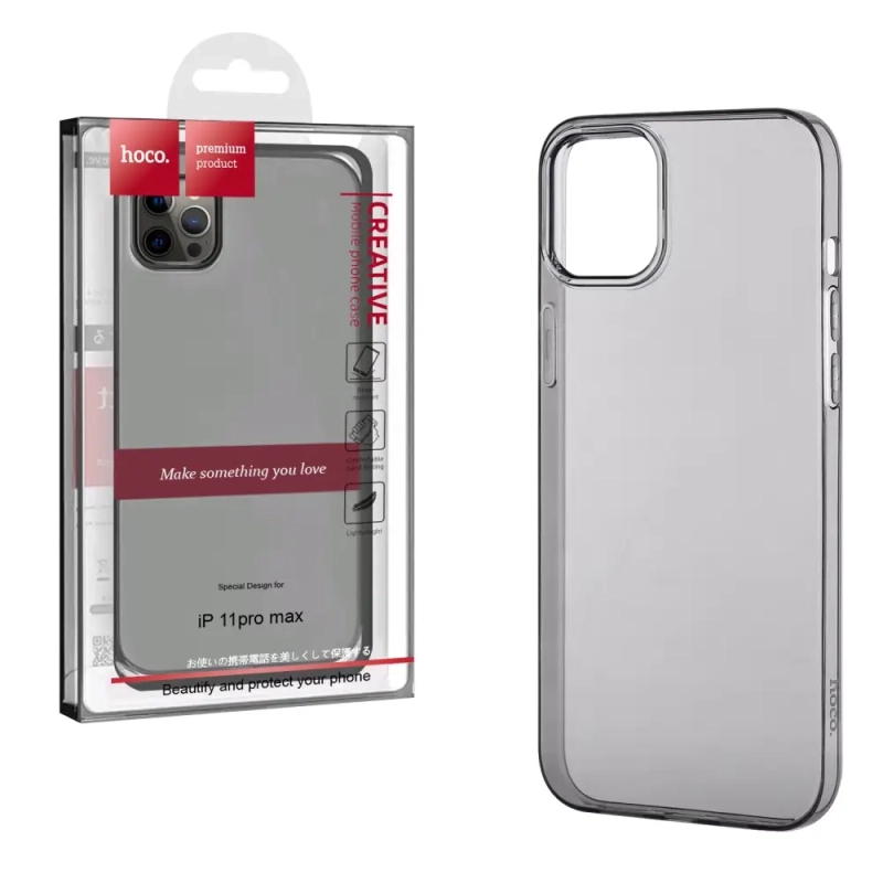 Чехол iPh 11 Pro Max Light Series TPU black HOCO Чехол iPh 11 Pro Max Light Series TPU black HOCO