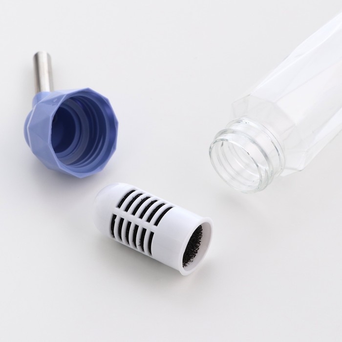 Поилка для грызунов, 125 мл, крепление-пружинка, синяя Поилка для грызунов, 125 мл, крепление-пружинка, синяя