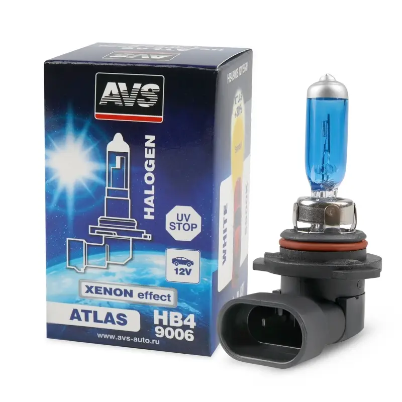 Галогенная лампа AVS ATLAS BOX/5000К/ HB4/9006.12V.51W.коробка 1шт.