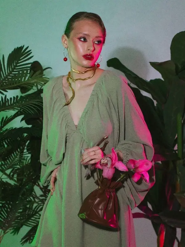 Колье-трансформер &laquo;Змея&raquo;, цвет чернёное золото, 90 см