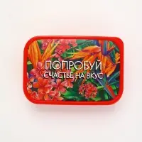 Ланч - бокс прямоугольный &laquo;Попробуй счастье на вкус&raquo;, 1200 мл
