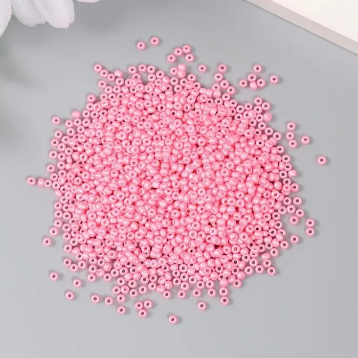 Бисер стекло 12/0  Бисер стекло 12/0 "Лососево-розовый" 15 гр