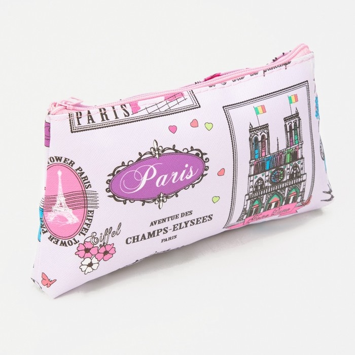 Косметичка на молнии, цвет розовый Косметичка на молнии, цвет розовый