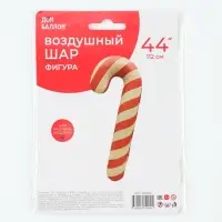 Воздушный шар фольгированный 44" &laquo;Леденец трость&raquo;