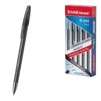 Стираемая ручка ErichKrause R=301 Magic Gel, гелевая, узел 0.5 мм, чёрная