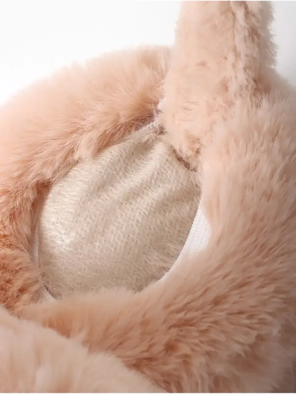 Меховые наушники MINAKU складные, цв.бежевый р-р 54-58 Меховые наушники MINAKU складные, цв.бежевый р-р 54-58