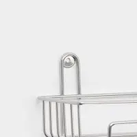 Полка для ванной 29*12,5*10 см, цвет хром