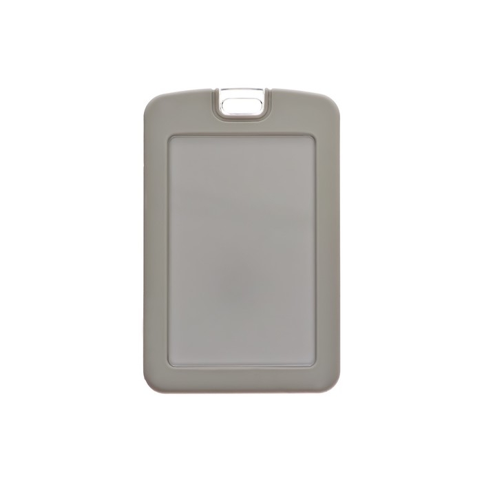 Бейдж вертикальный, внешний 110х70 мм, внутренний 83х52 мм, силиконовый, серый Бейдж вертикальный, внешний 110х70 мм, внутренний 83х52 мм, силиконовый, серый