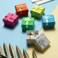 Коробочка подарочная под кольцо «Неон», 4×4 см, МИКС, вставка белая
