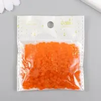 Бисер стекло 6/0 "Матовый полупрозрачный. Гранат" 30 гр