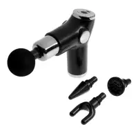 Массажёр для тела LEM-02, перкуссионный, 4 насадки, 6 режимов, 1800-3200 об/мин