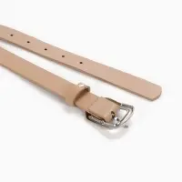 Ремень женский, металлическая пряжка, 2.3&times;105 см, бежевый