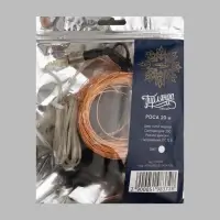 Гирлянда &laquo;Нить&raquo; 20 м, роса, IP20, медная нить, 200 LED, свечение белое, 12 В