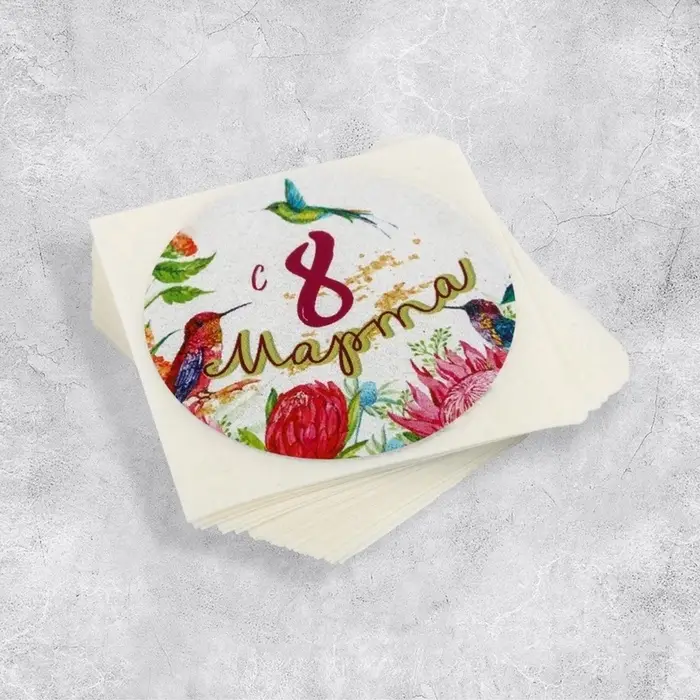 Наклейки для бизнеса и подарков &laquo;С 8 марта&raquo;, 4&times;4 см, 50 шт.