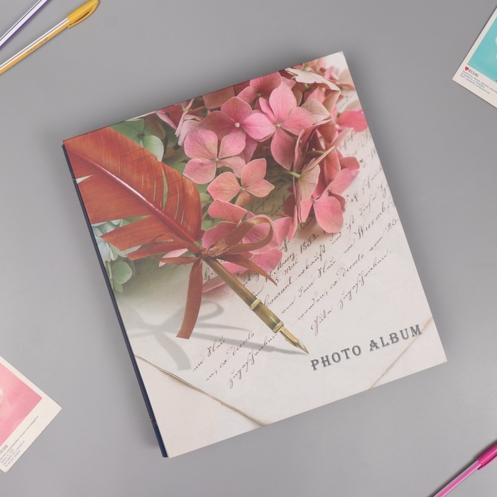 Фотоальбом на 800 фото 10х15 см Фотоальбом на 800 фото 10х15 см "Записи поэта" в коробке 5,5х30,5х33,5 см