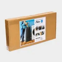 Плетёная корзина для белья с крышкой &laquo;Лён&raquo;, 100 л, 43&times;32&times;80 см, графит